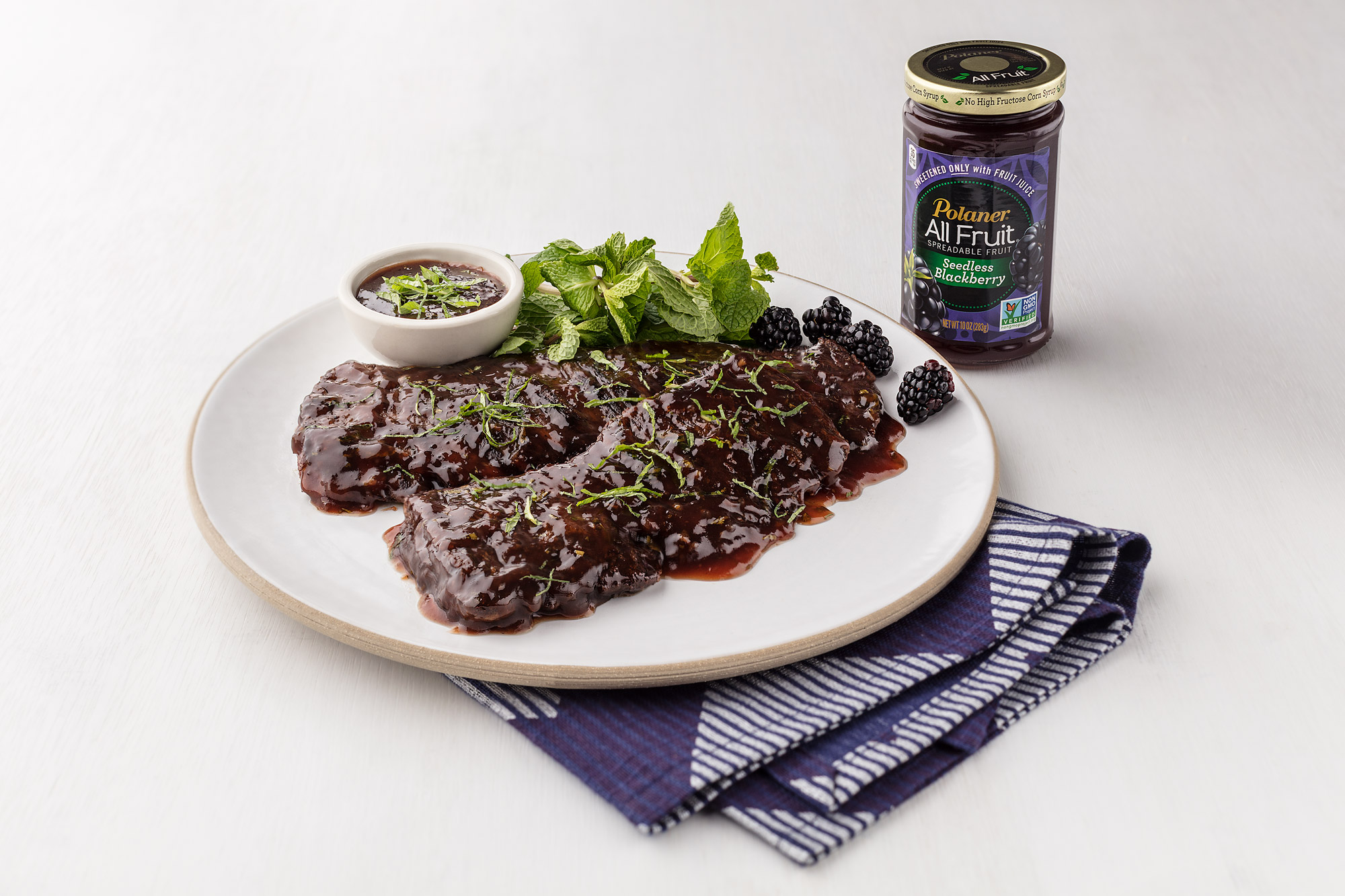 Use Polaner Sugar-free Jam in Your Recipes - Blackberry Skirt Steak